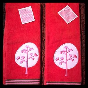Valentines hand towels
